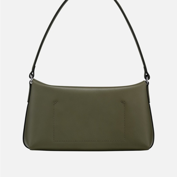 Longchamp Olive Green Le Roseau Small Hobo Bag - Picture 3 of 8